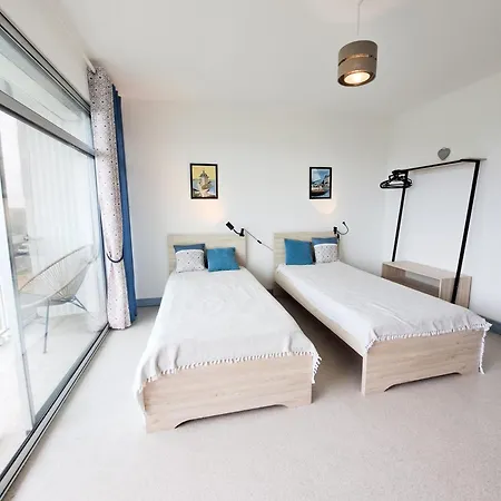 L'oceanic - Vue Mer, 50m De La Plage, Residence, Terrain De Tennis, Wifi Daire *